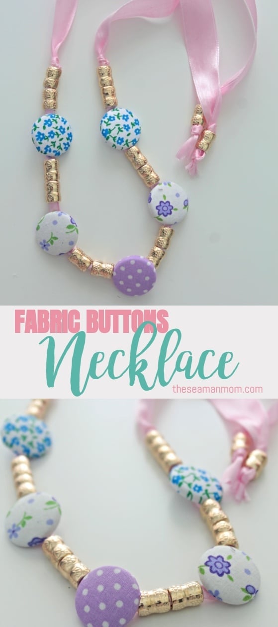 DIY button necklace