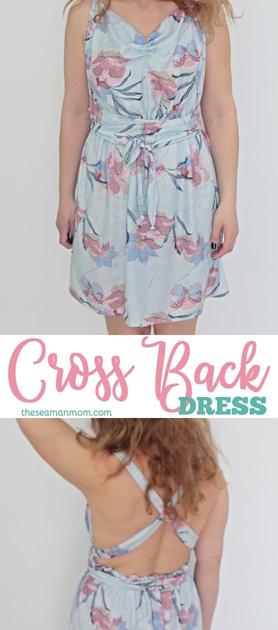 Cross back dress