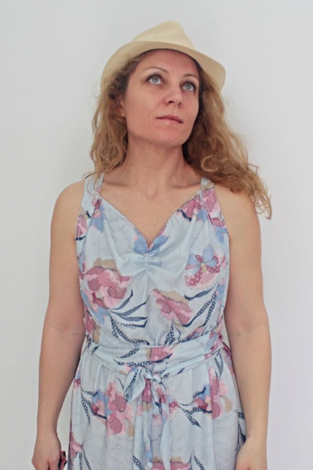 Cross Back Dress Easy Sew DIY Summer Dress Idea