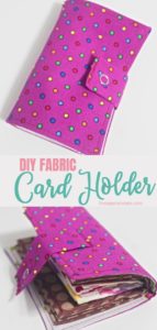 DIY Card Holder Easy Peasy Sewing Tutorial From Fabric Scraps