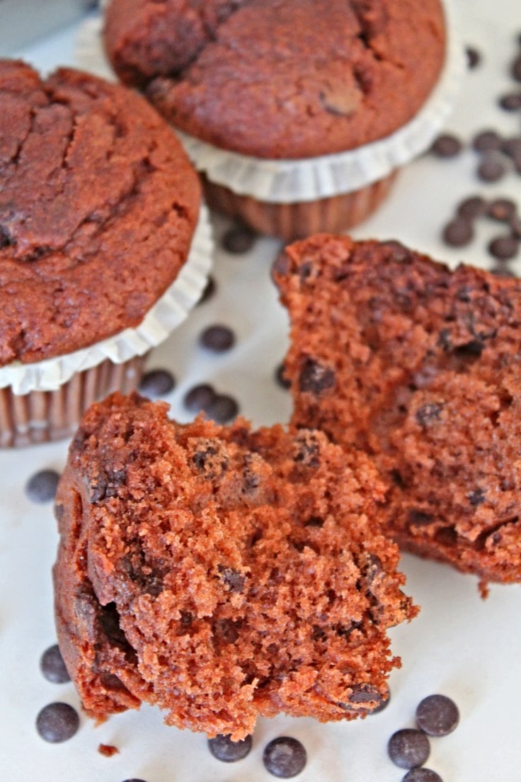 Easy chocolate chip muffins