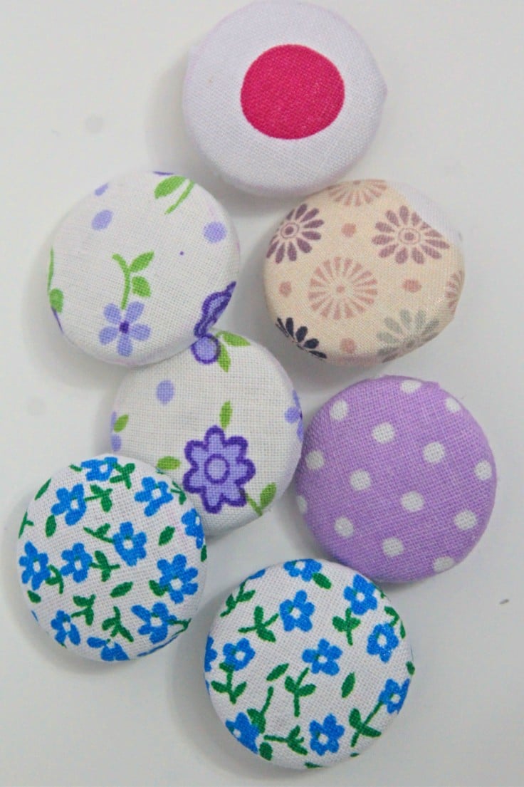 Easy And Fun Fabric Covered Buttons - Easy Peasy Creative Ideas