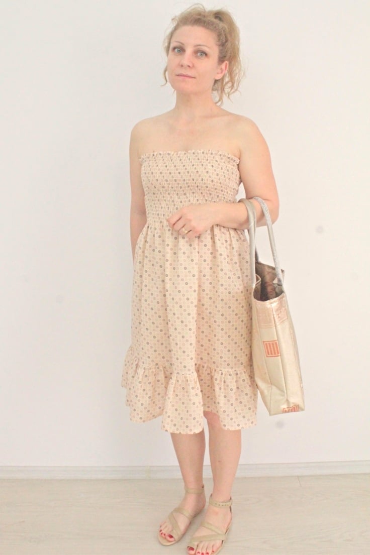 Easy shirred dress