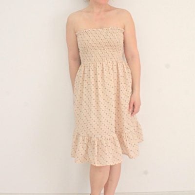 Easy shirred dress sewing tutorial