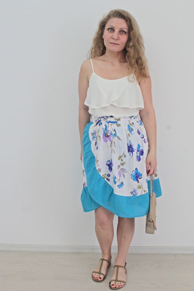 DIY tutorial Tiered ruffle skirt with elastic waistband  I Can Sew This