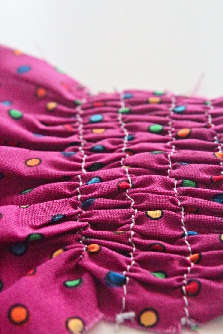 Sewing with elastic thread