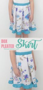 Box Pleated Skirt With Ruffled Hem Sewing Tutorial