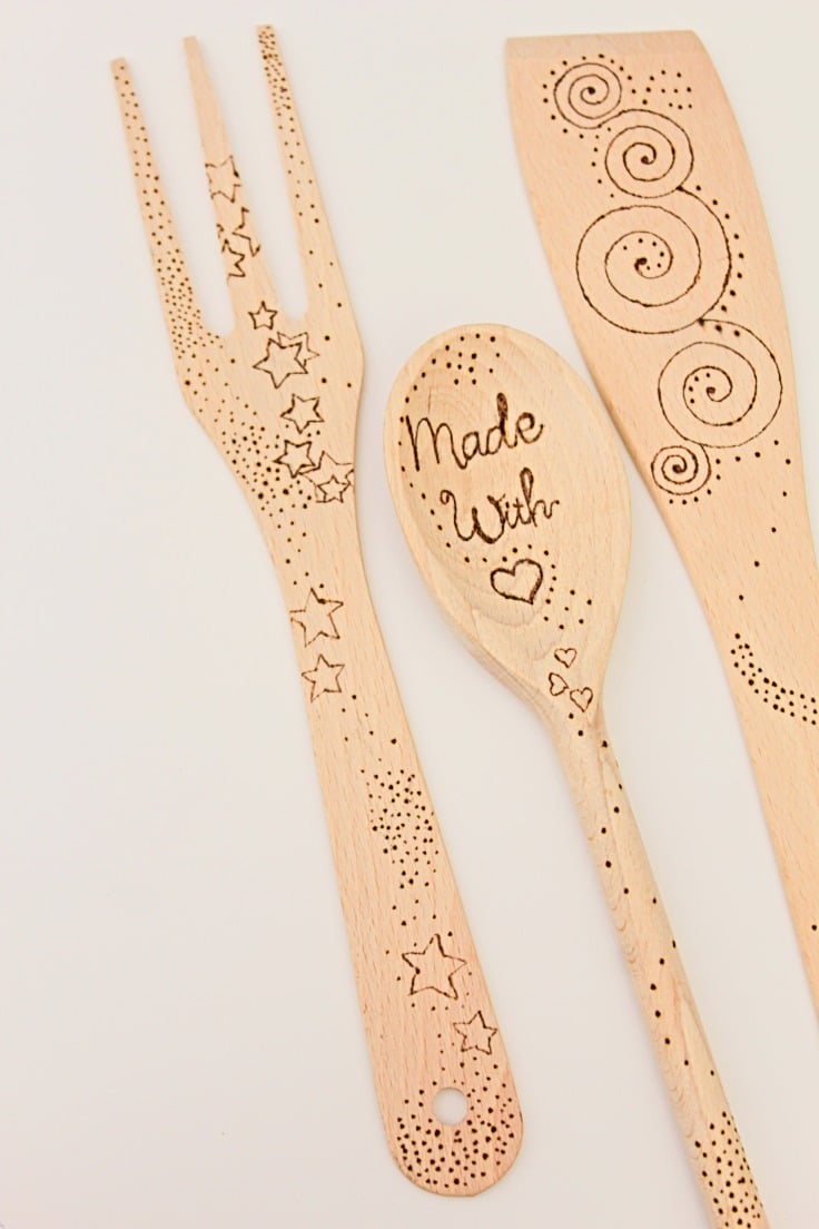 Wood Burned Spoons Diy Easy Peasy Creative Ideas