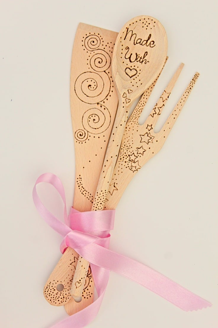 Personalized wooden spoons