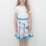 Box pleated skirt sewing tutorial