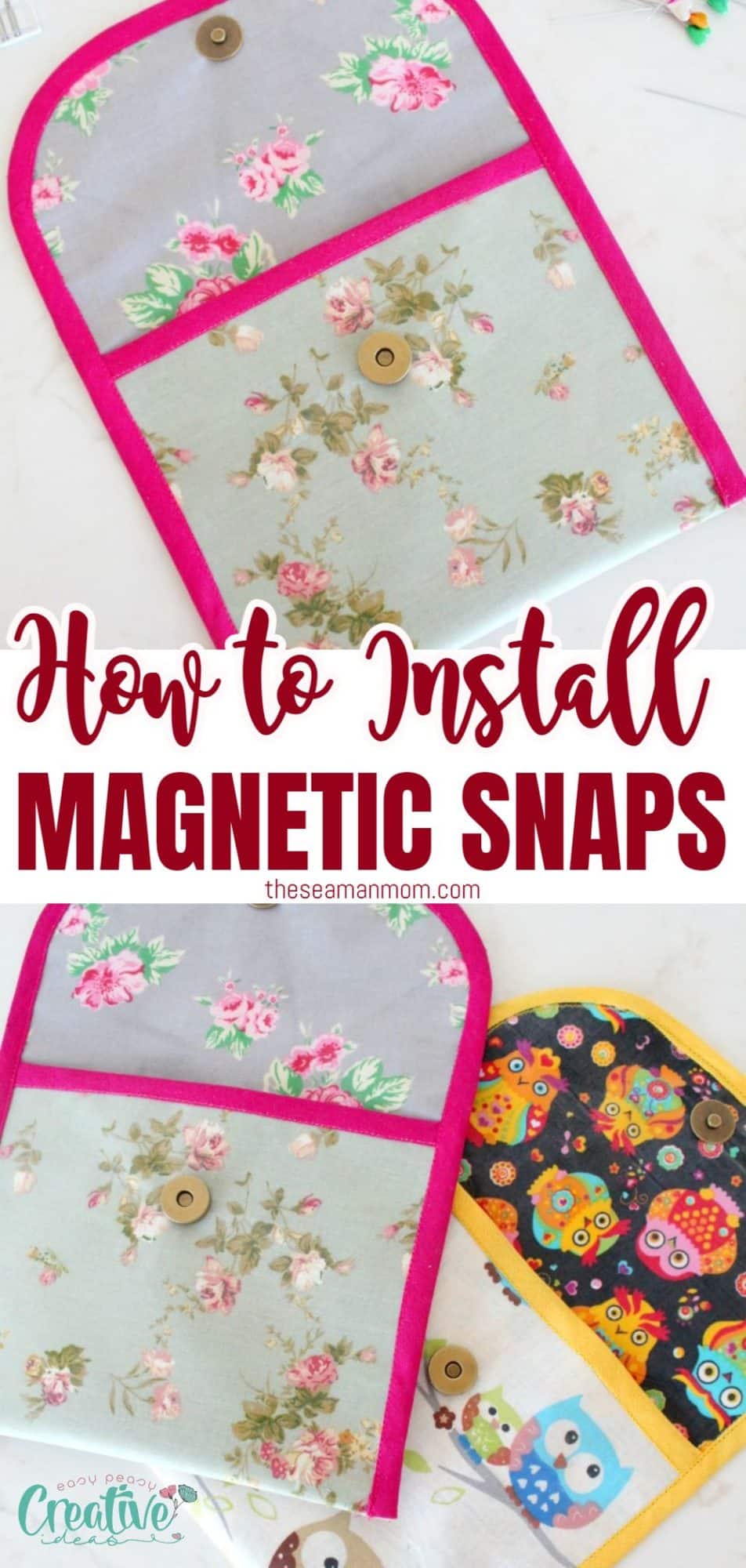 How to install magnetic snaps