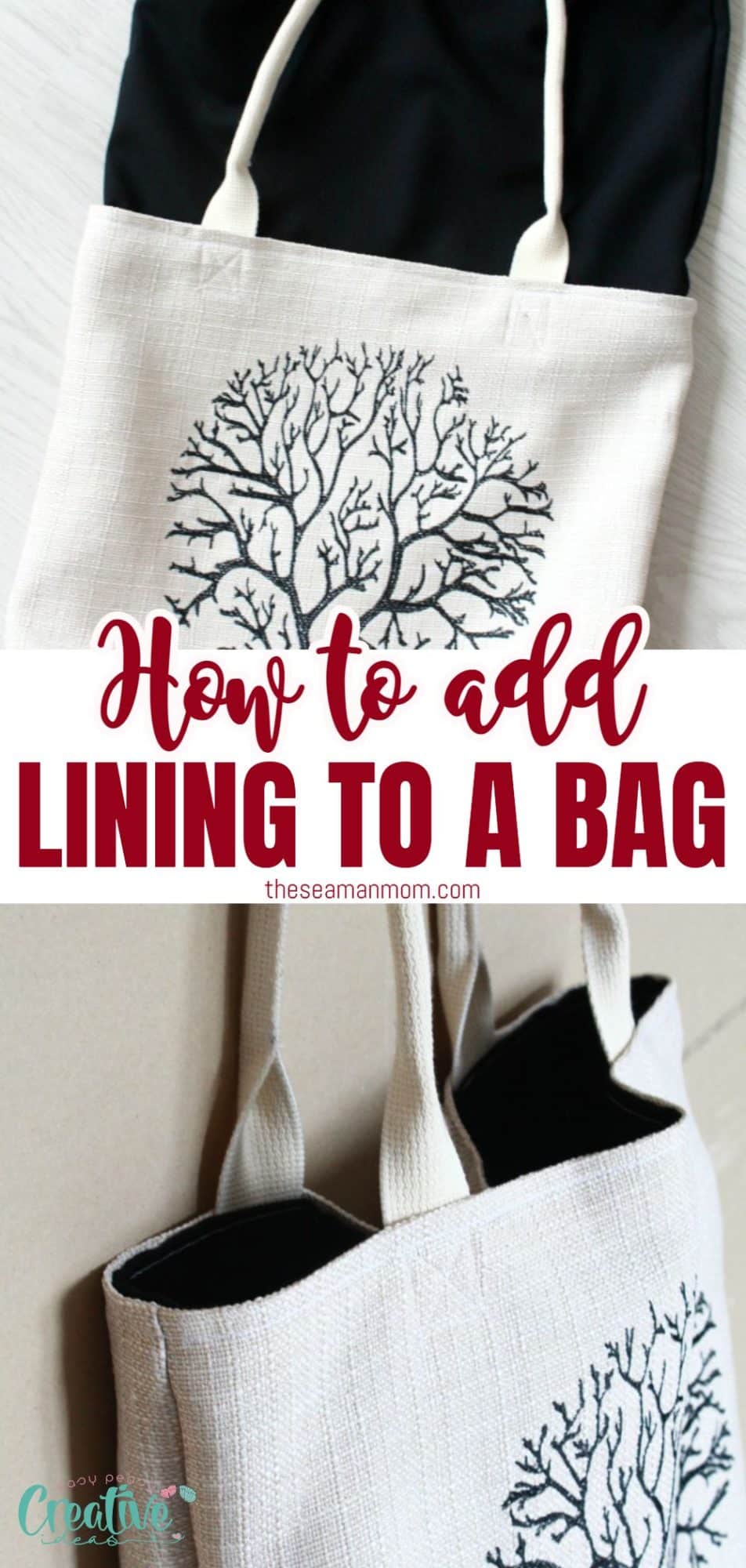 How to add lining to a bag