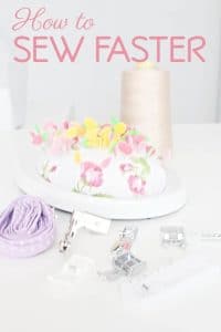 How to sew faster