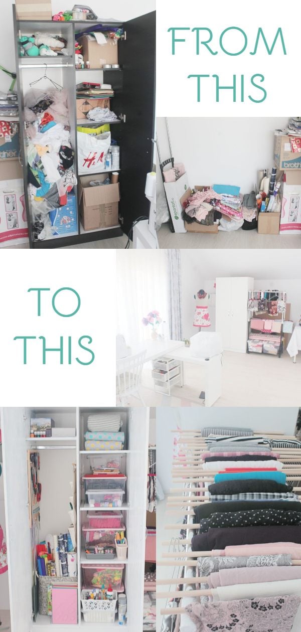 Sewing Room Organization Ideas - Sewing Organize/Organizing