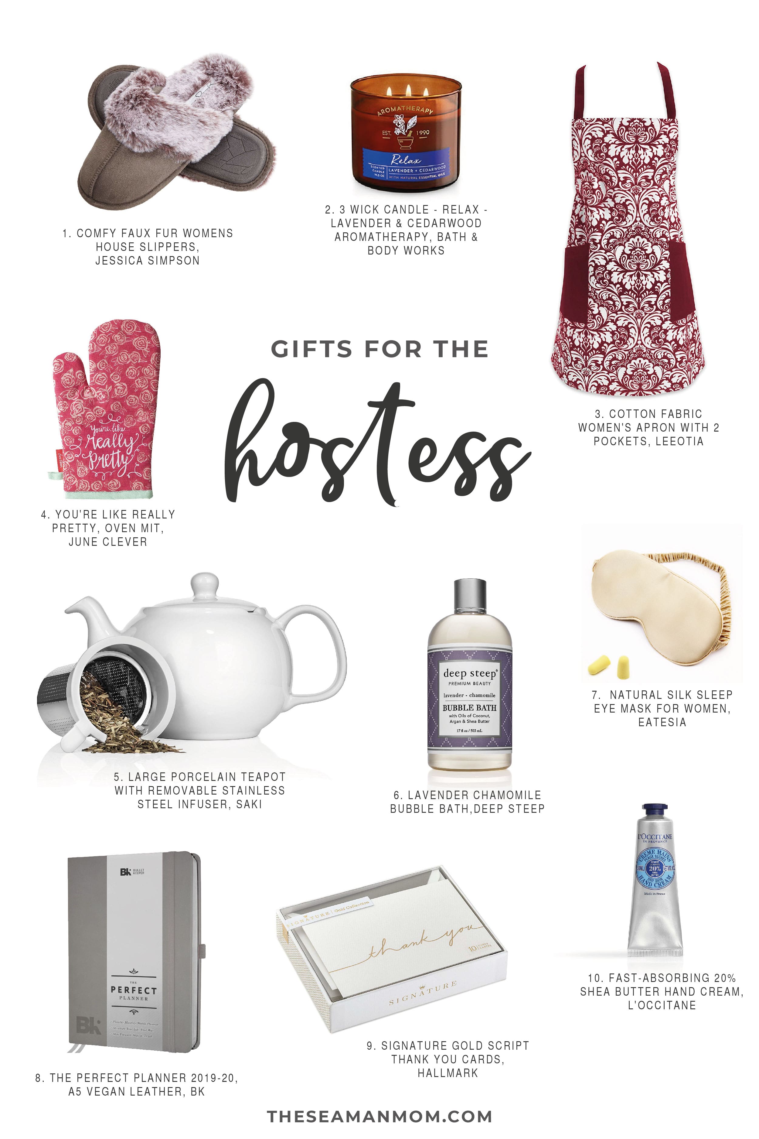 Hostess gift ideas for holidays & parties