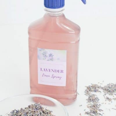 DIY lavender spray for linen