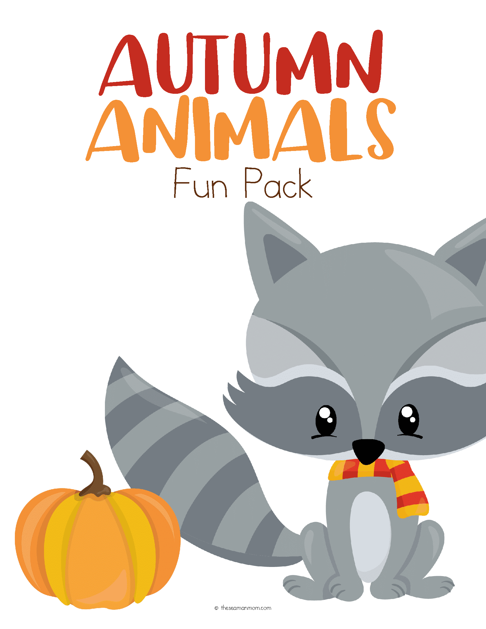 Autumn Animals Activities, Fun Printable Pack For Kids
