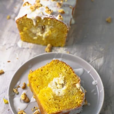 Pumpkin cream cheese bread