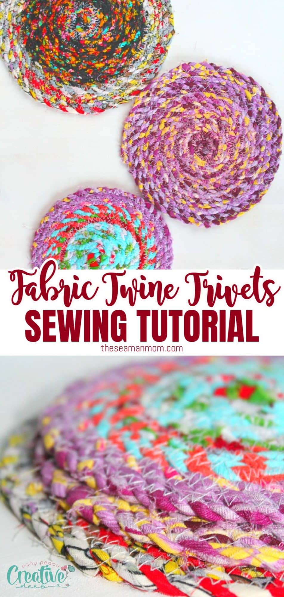 Fabric trivets sewing tutorial