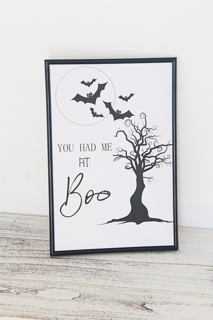 Halloween Boo sign home decor