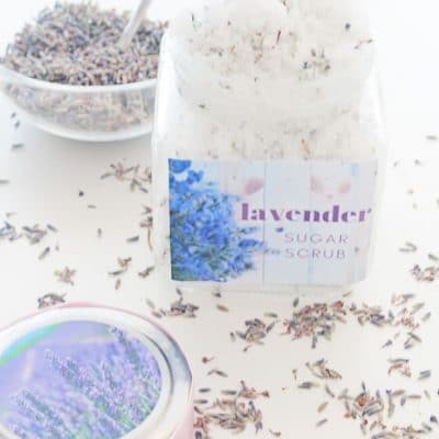 DIY Lavender sugar scrub
