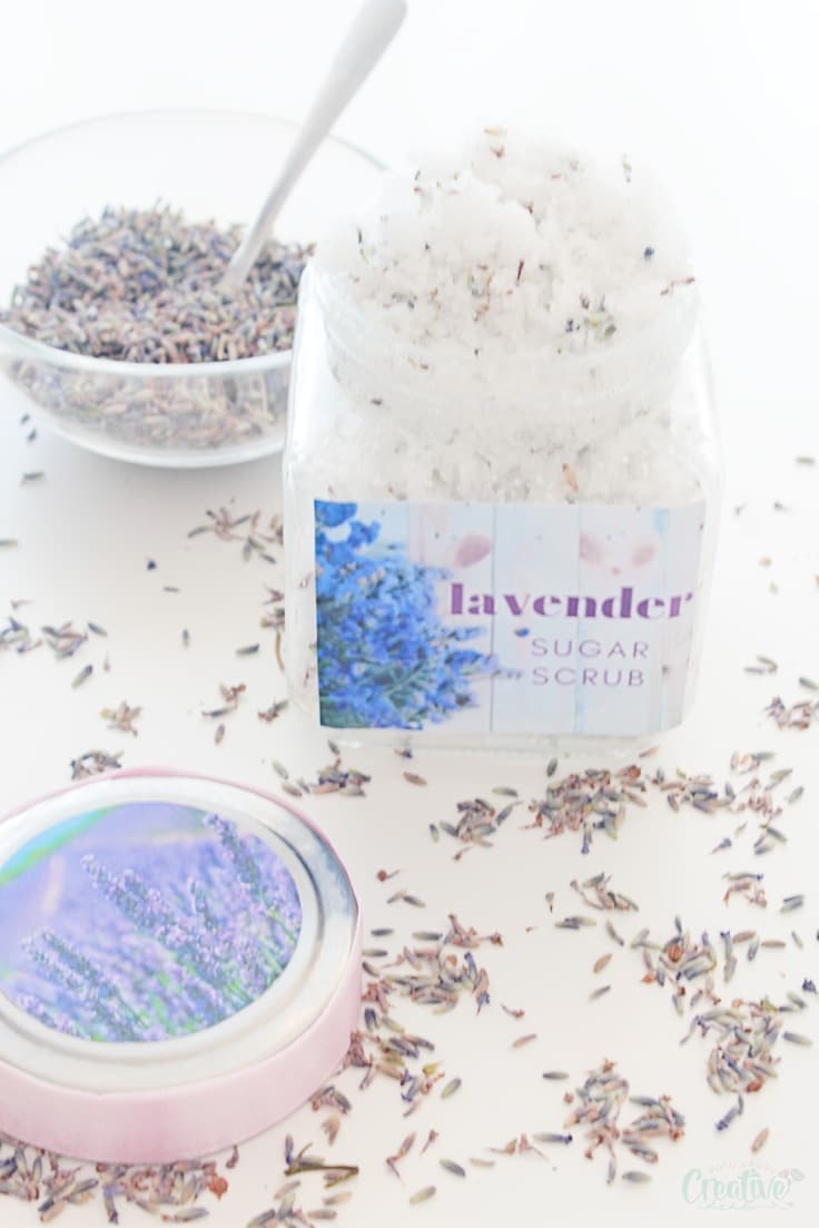 Lavender body scrub