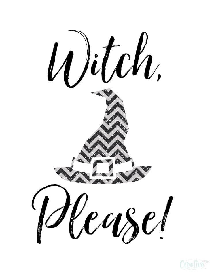 Witch hat printable