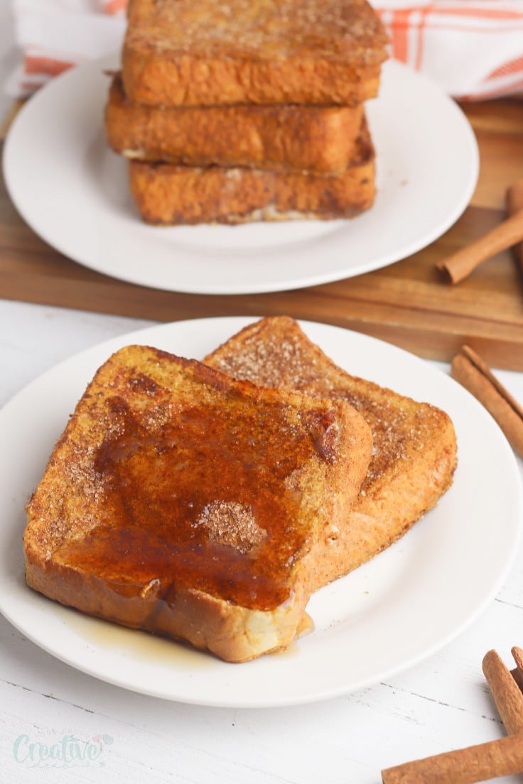 Baked pumpkin french toast