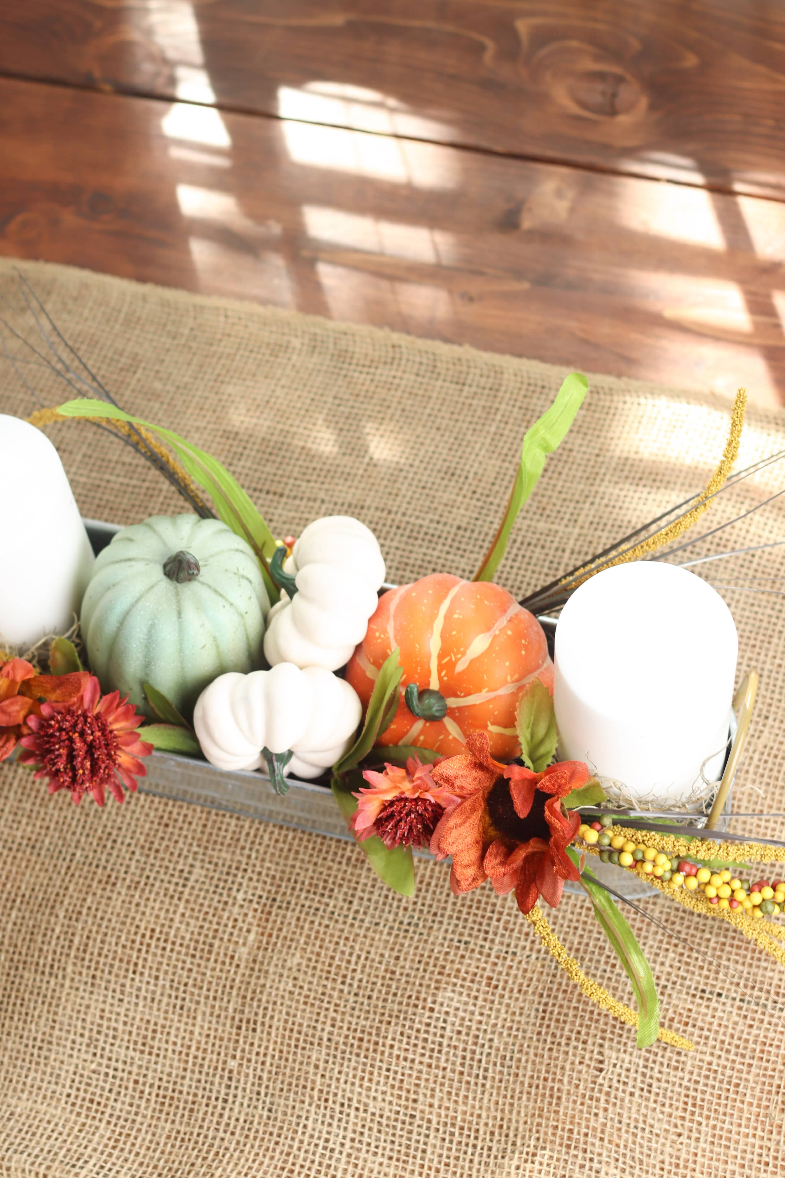 DIY Fall Centerpiece Beautiful Farmhouse Table Decoration   IMG 8467 