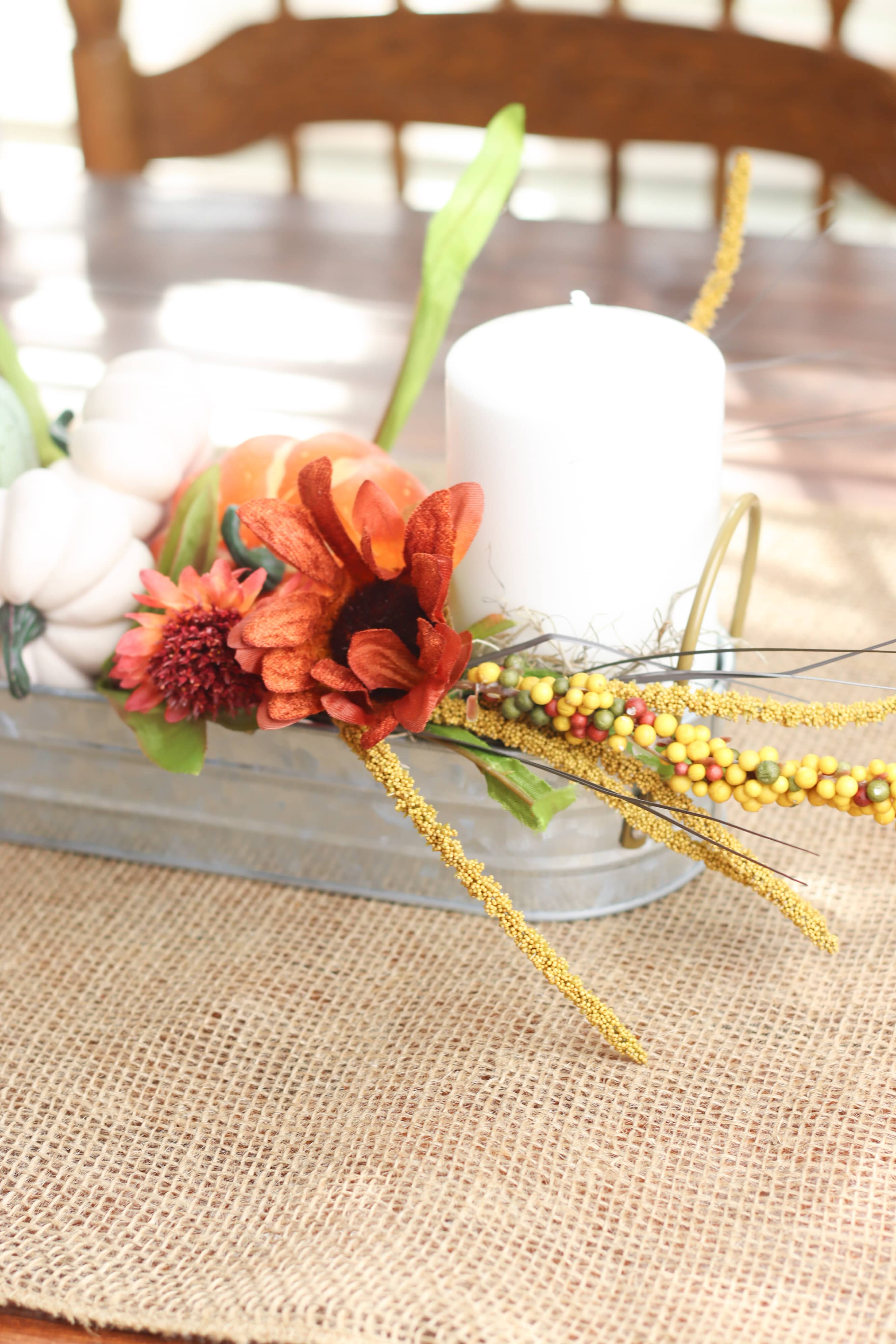 Autumn table decorations