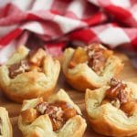 Mini apple pies in muffin tins
