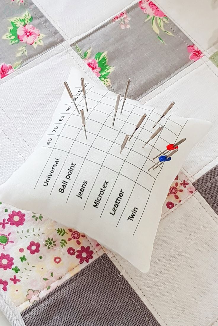 Easy Identification Madam Sew Needle Sorting Pin Cushion Sewing Pin Holder Pincushion Organizes Sewing Machine Needles for Fast Sorts 5 Sizes and 7 Types of Quilting and Embroidery Needles
