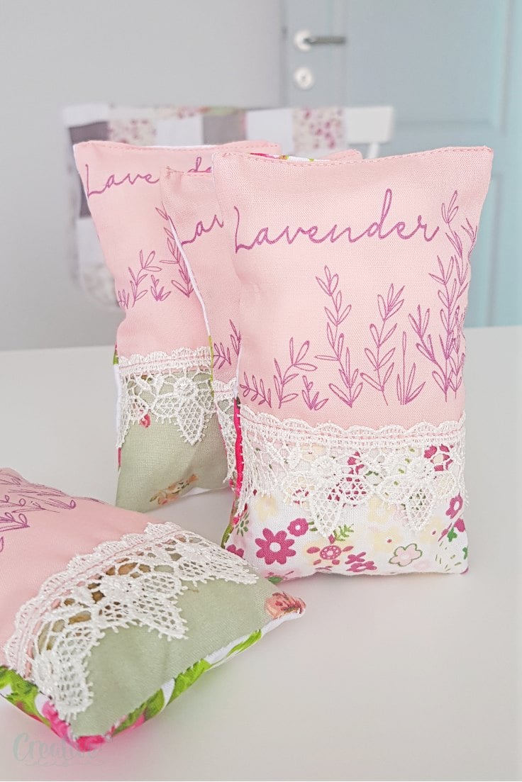 Sewing lavender sachets