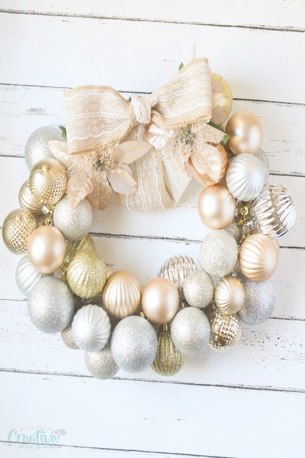 DIY Christmas ball wreath