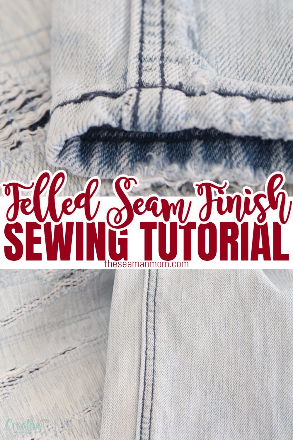 Add a more polished finish to your handmade jeans or bags with the use of a Flat Fell Seam! This particular seam technique, also known as Denim Seam and Felled Seam, will not only give your pieces an extra layer of protection but make them look professionally done. Use it to upgrade the overall quality and durability of all your fashion projects today! via @petroneagu