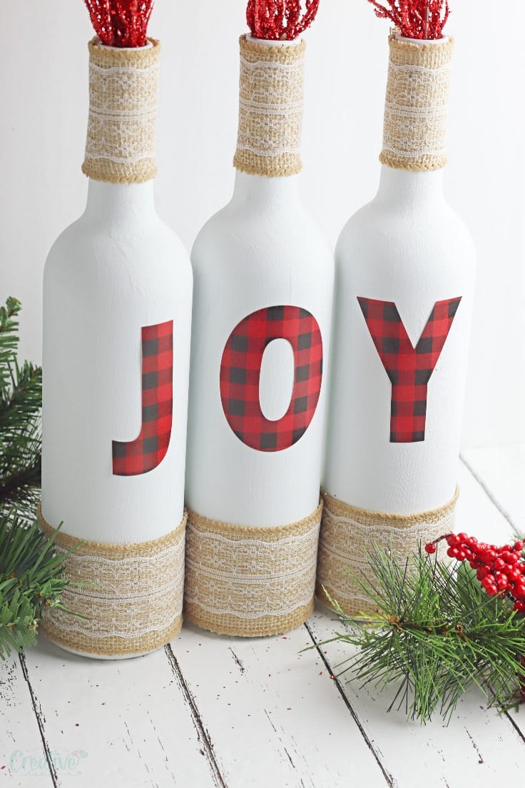 Joy wine bottles
