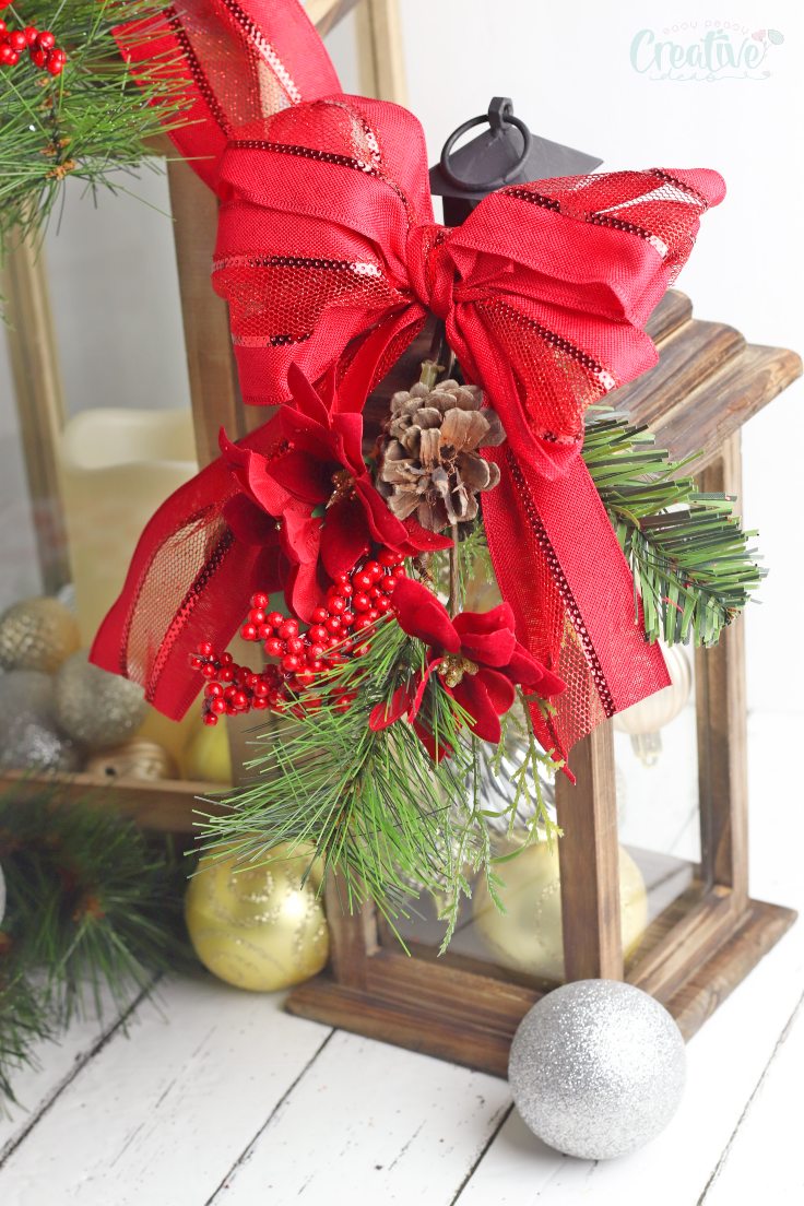 Red Burlap Bow, Red Bow, Wreath Embellishment Lantern Bow - Yahoo Shopping