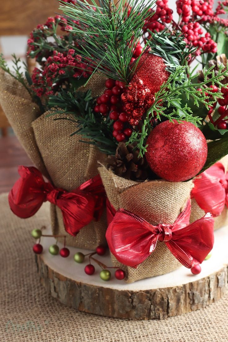 Tin can centerpieces