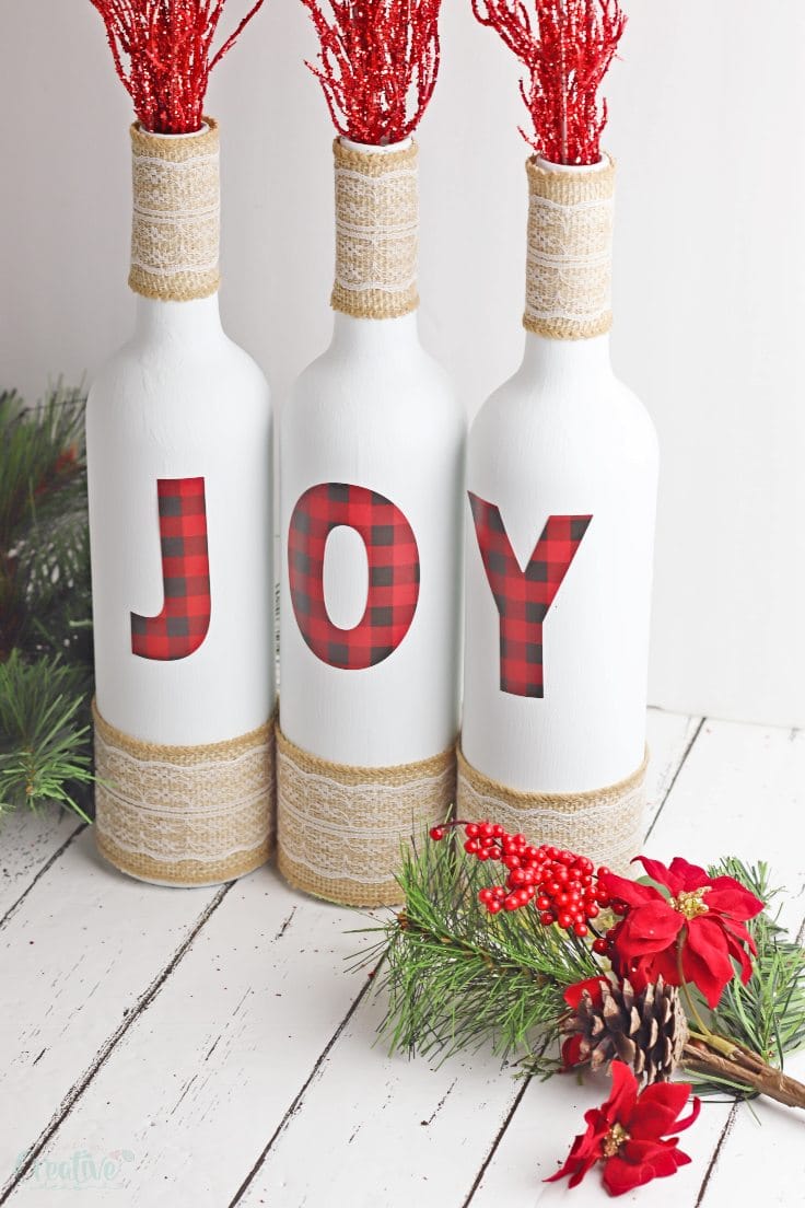 Wine bottle christmas crafts