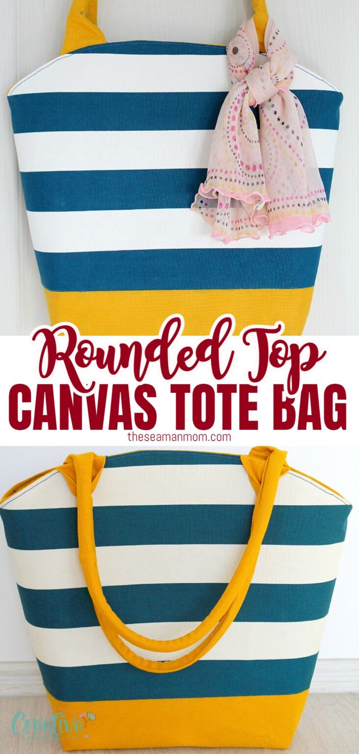 Canvas Tote Bag Pattern with Corded Handles - Easy Peasy Creative Ideas