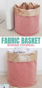 DIY Fabric Basket Sewing Tutorial | Easy Peasy Creative Ideas