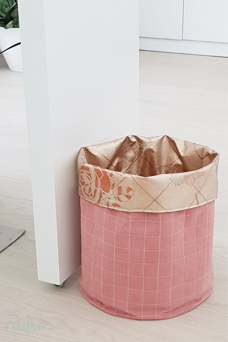 DIY fabric bin