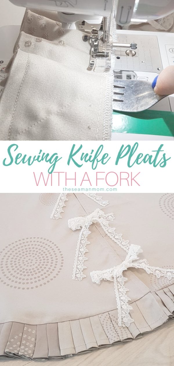 DIY PLEATED SKIRT easy method Using a Fork 