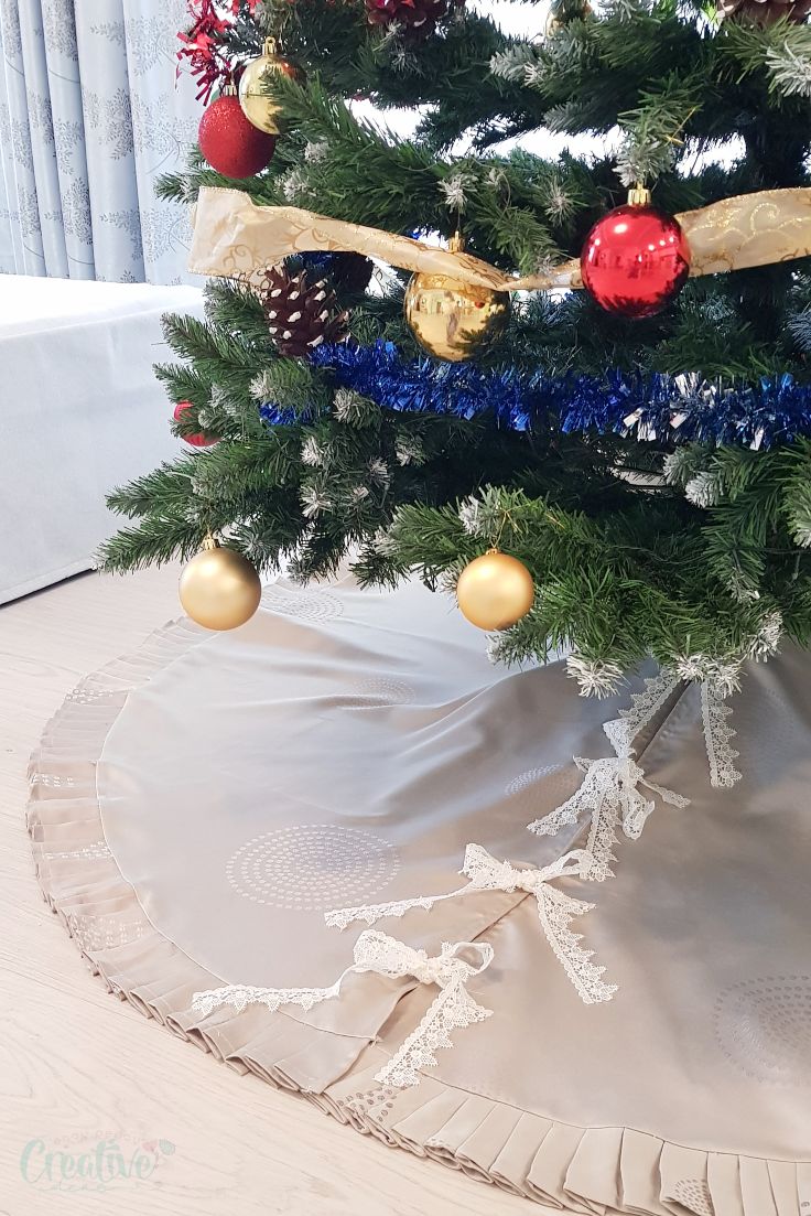 Handmade tree skirt