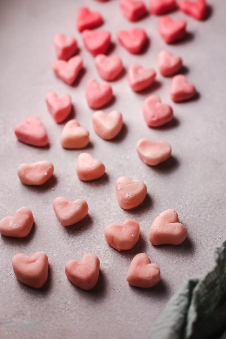 Heart shaped mints