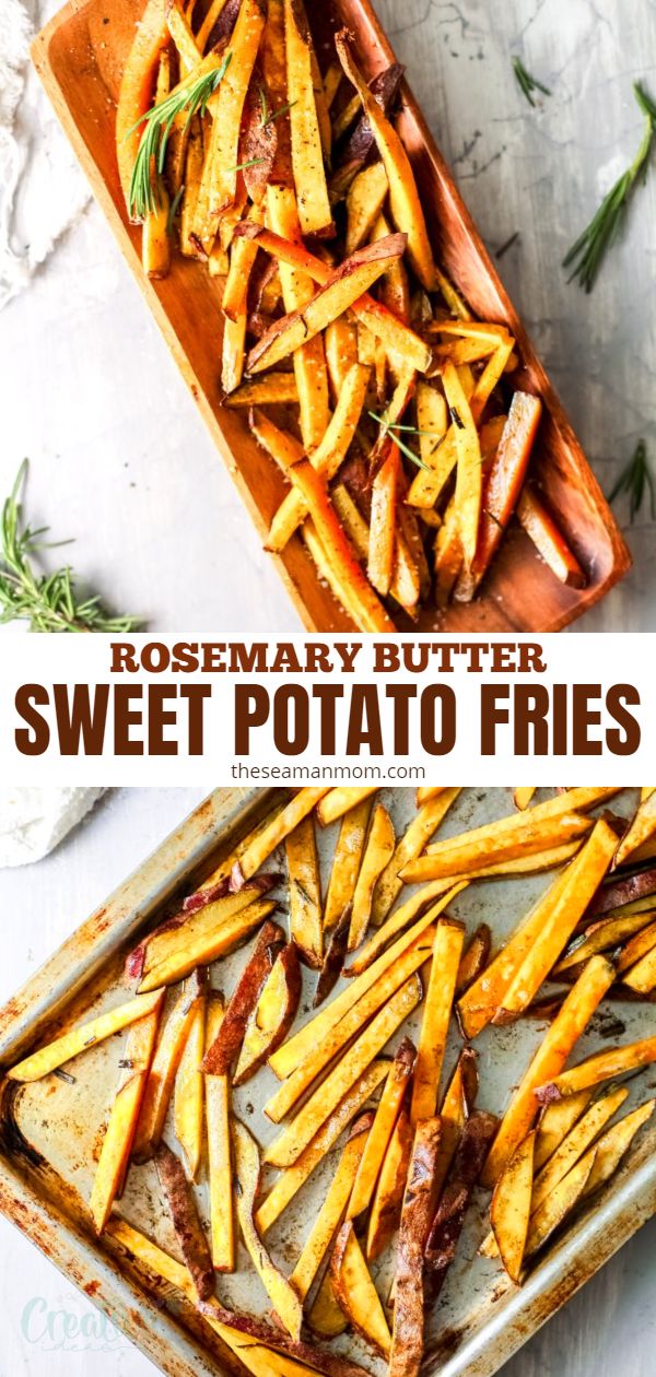 Baked, not fried, these rosemary sweet potato fries are the perfect side dish for any dinner or a delicious and healthy appetizer to serve at any party or get together! Make a large batch of these healthy sweet potato fries because everyone at the table will go for seconds (and probably ask for the recipe). via @petroneagu