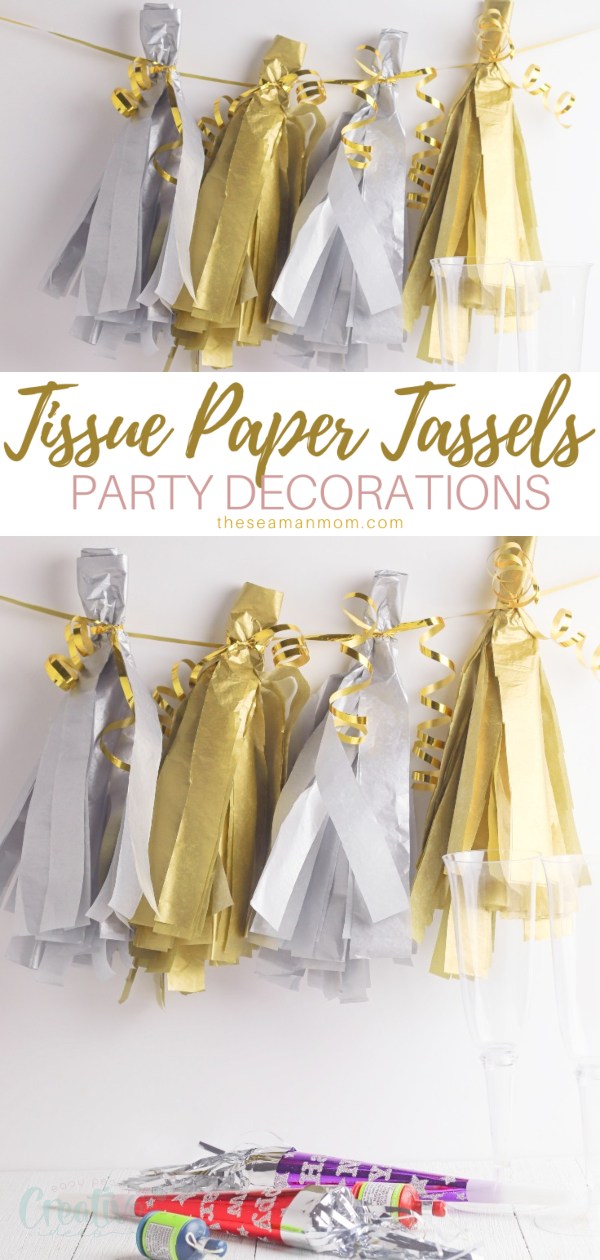 Tissue paper tassels