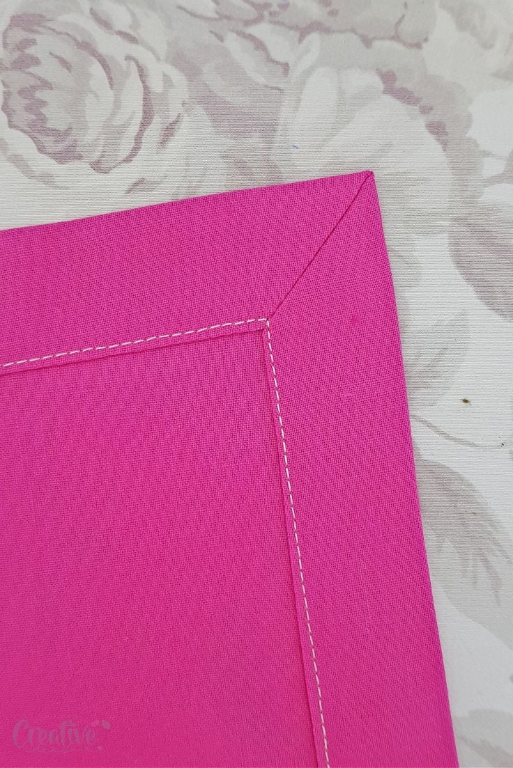 Sewing mitered corners