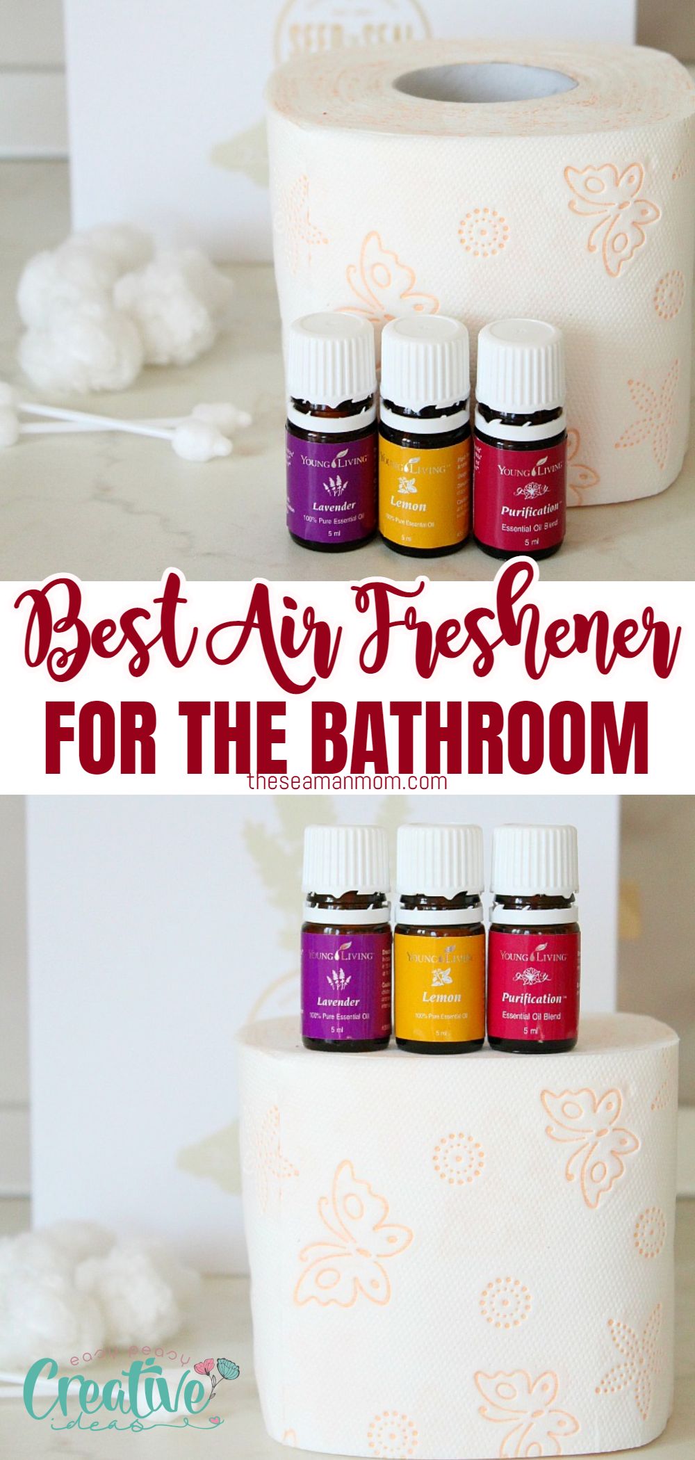 Looking for a way to keep your bathroom smelling nice all the time? Look no further than this tutorial on how to make the best air freshener for bathroom! This DIY air freshener is easy to make and will leave your bathroom smelling fresh and clean. via @petroneagu