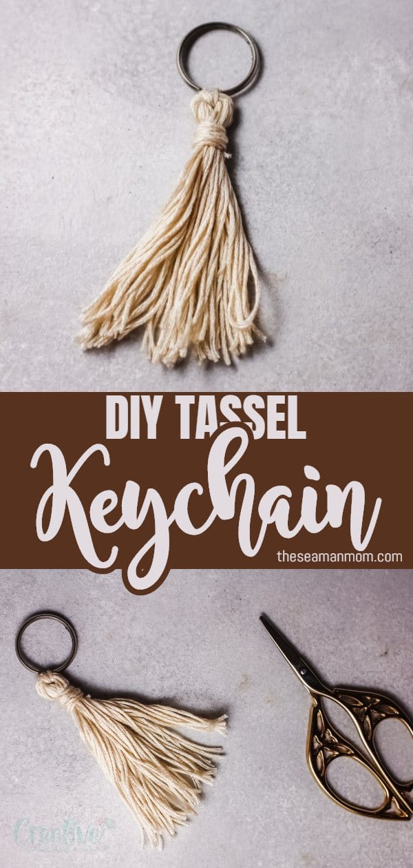 DIY tassel keychain